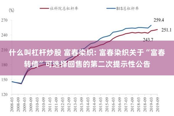 什么叫杠杆炒股 富春染织: 富春染织关于“富春转债”可选择回售的第二次提示性公告