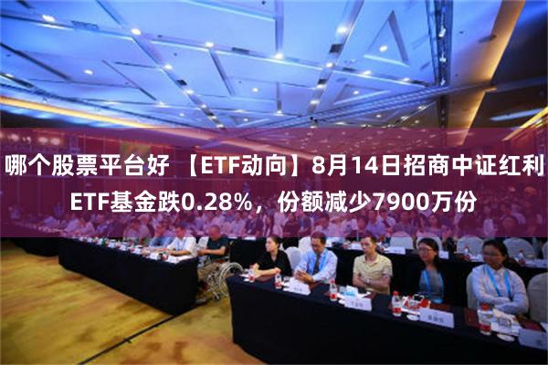 哪个股票平台好 【ETF动向】8月14日招商中证红利ETF基金跌0.28%，份额减少7900万份