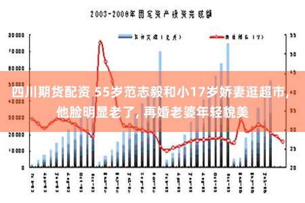 四川期货配资 55岁范志毅和小17岁娇妻逛超市, 他脸明显老了, 再婚老婆年轻貌美